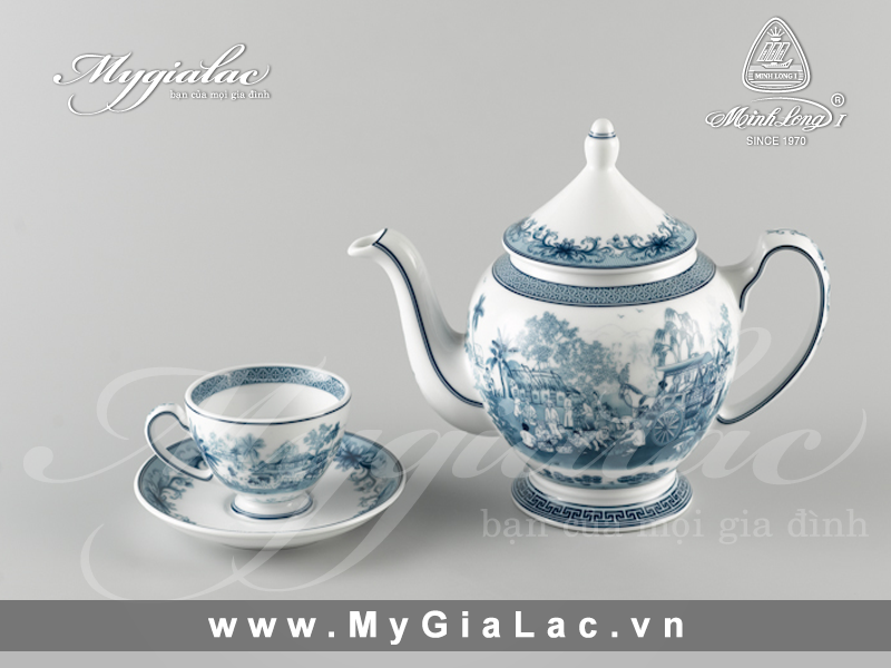 Bộ trà Hoàng Cung Hồn Quê 0.8L